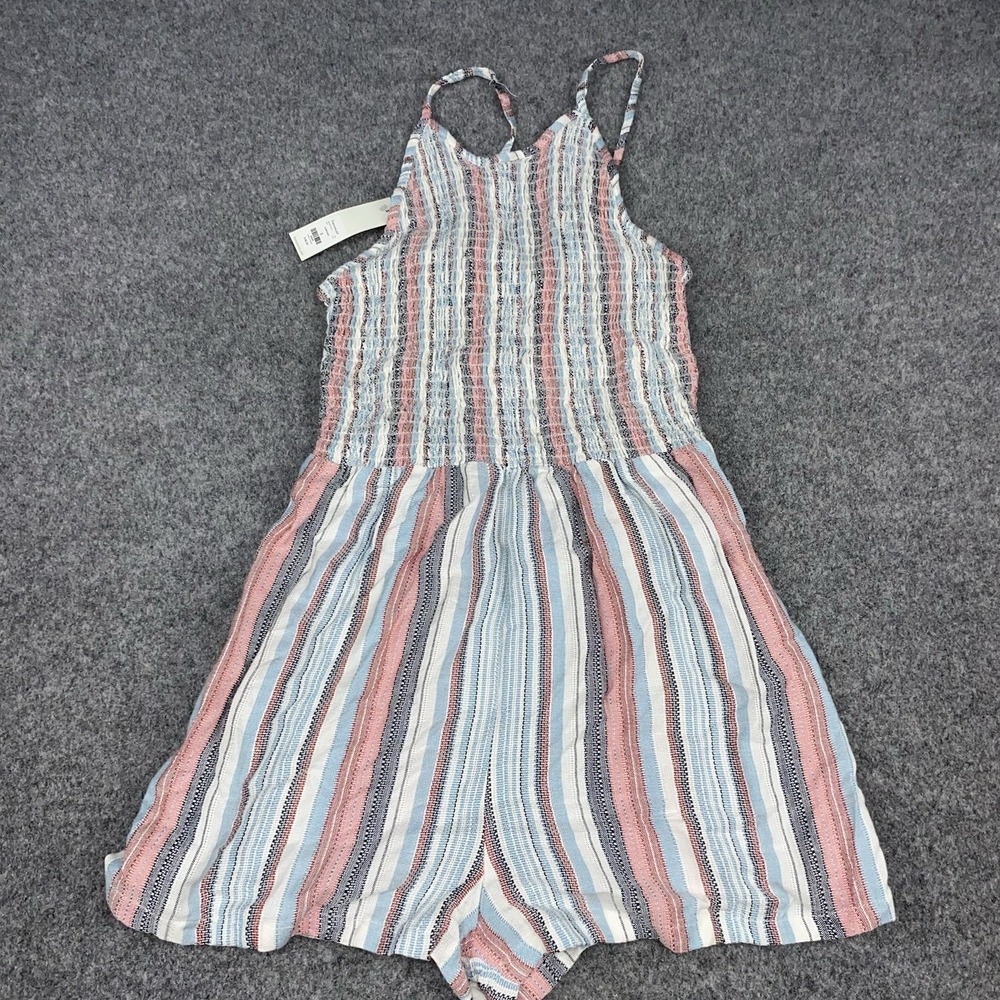 Angie Romper Women's Small Multicolor Striped Smocked Boho NWT Francesca's New